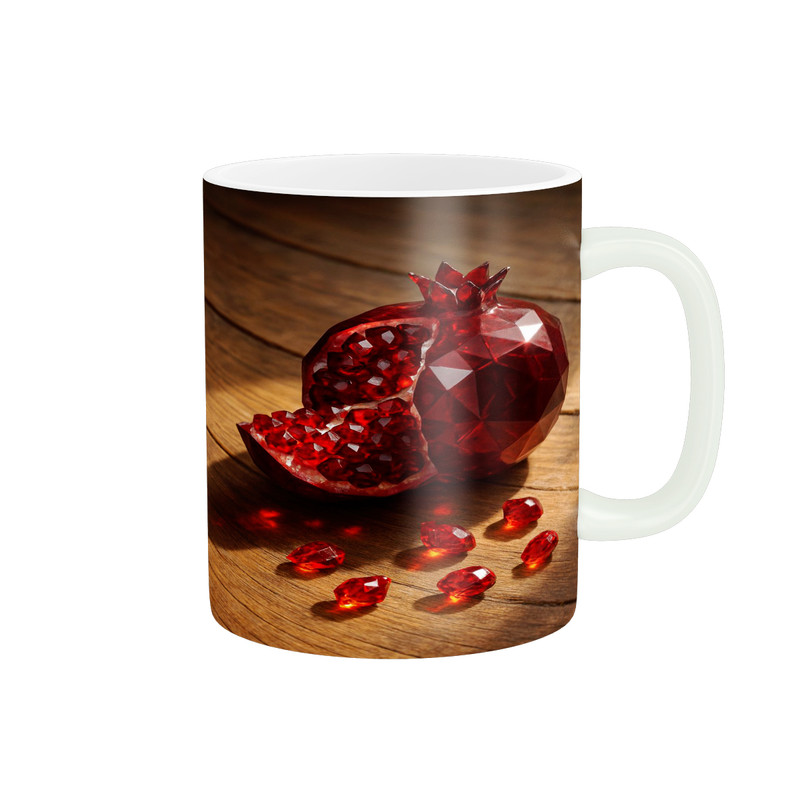 ماگ پاد آفرین مدل فانتزی طرح پاییزی شب یلدا شب چله انار کد p11578