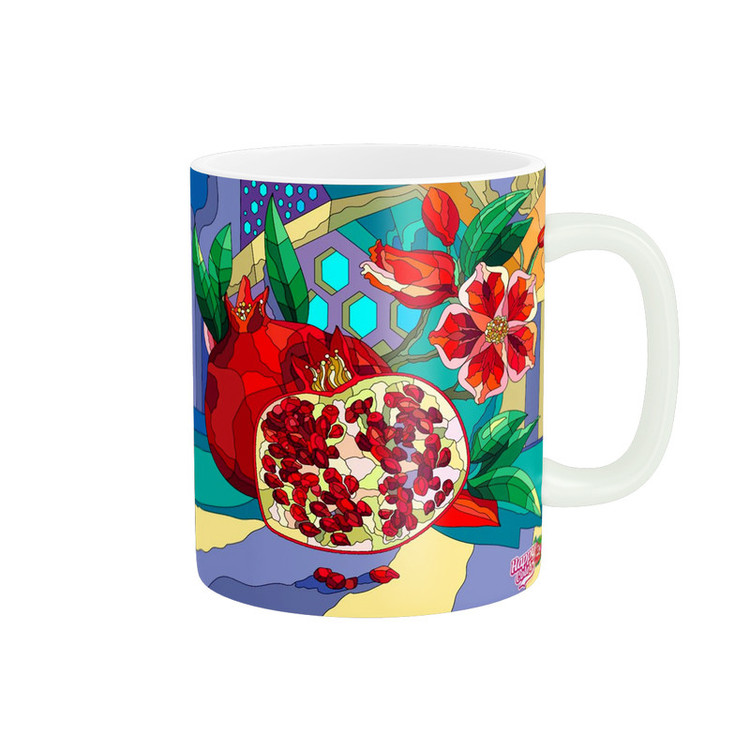 ماگ پاد آفرین مدل فانتزی طرح پاییزی شب یلدا شب چله انار کد p11639