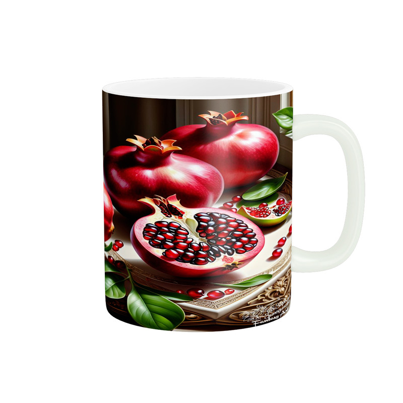 ماگ پاد آفرین مدل فانتزی طرح پاییزی شب یلدا شب چله انار کد p11697