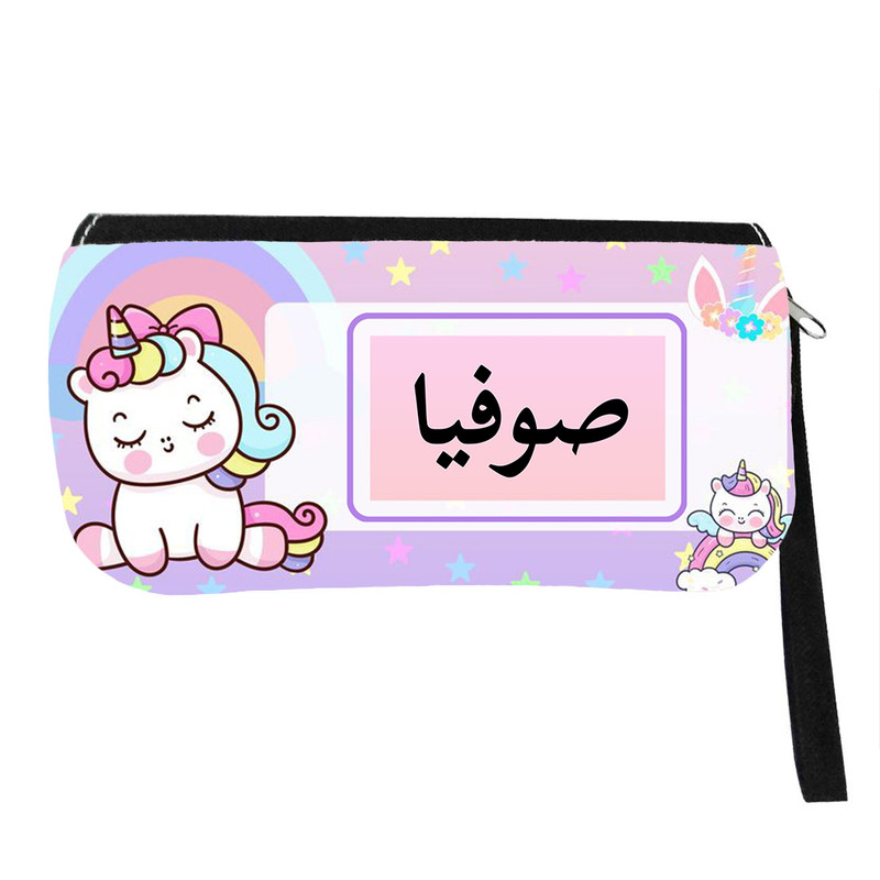 جامدادی مدل اسم شخصی طرح تک شاخ یونیکورن اسم صوفیا کد 0953