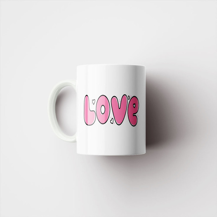 ماگ پادآفرین مدل عشق طرح قلب LOVE کد p6261