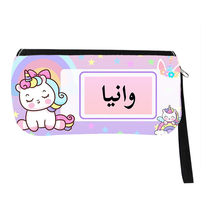 جامدادی مدل اسم شخصی طرح تک شاخ یونیکورن اسم وانیا کد 0904