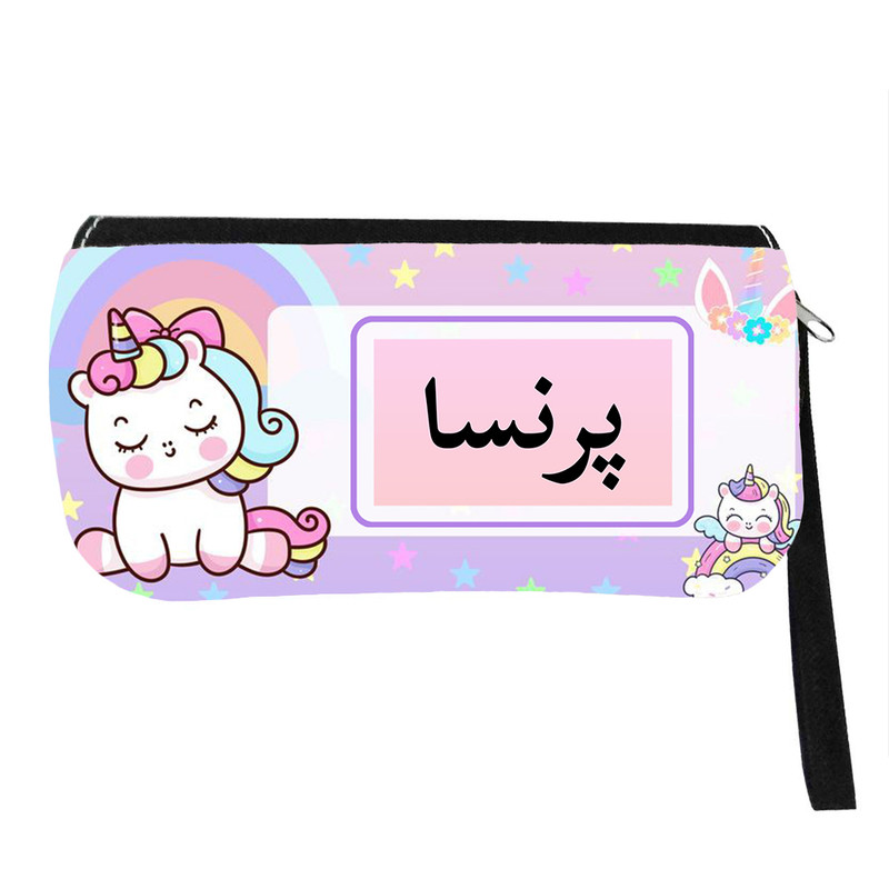 جامدادی مدل اسم شخصی طرح تک شاخ یونیکورن اسم پرنسا کد 0987