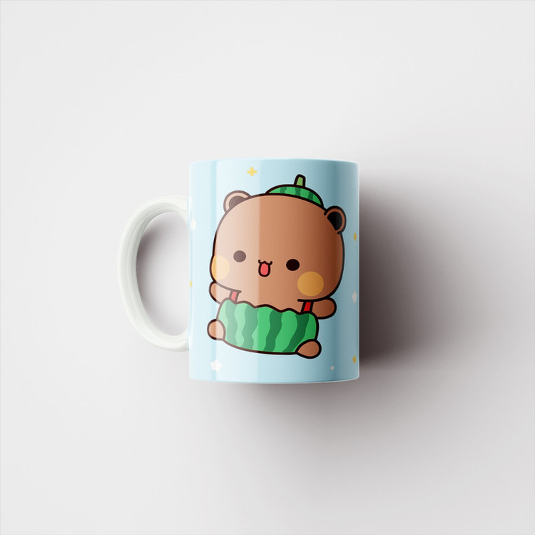 ماگ پادآفرین مدل یلدایی شب یلدا شب چله طرح انار و هندوانه کد p2673