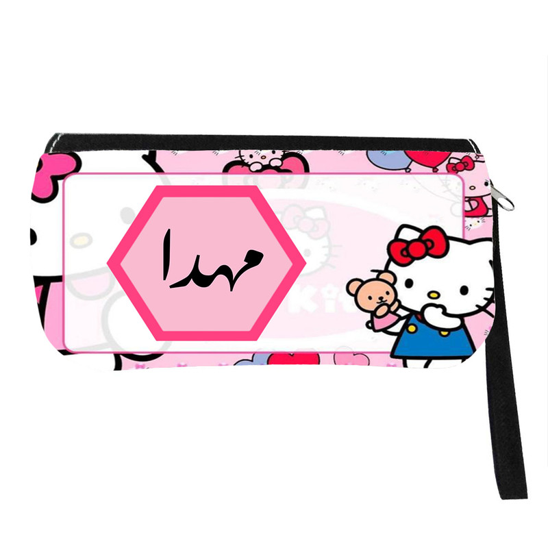 جامدادی مدل اسم شخصی طرح کیتی گربه کیوت اسم مهدا کد 01079