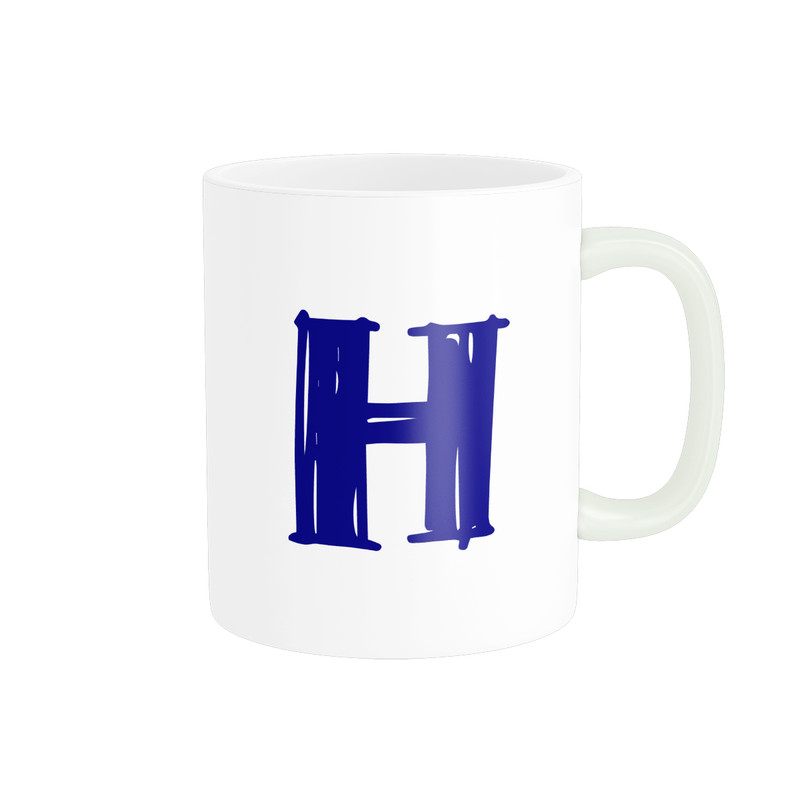ماگ پادآفرین مدل حرف اول اسم H کد p8462