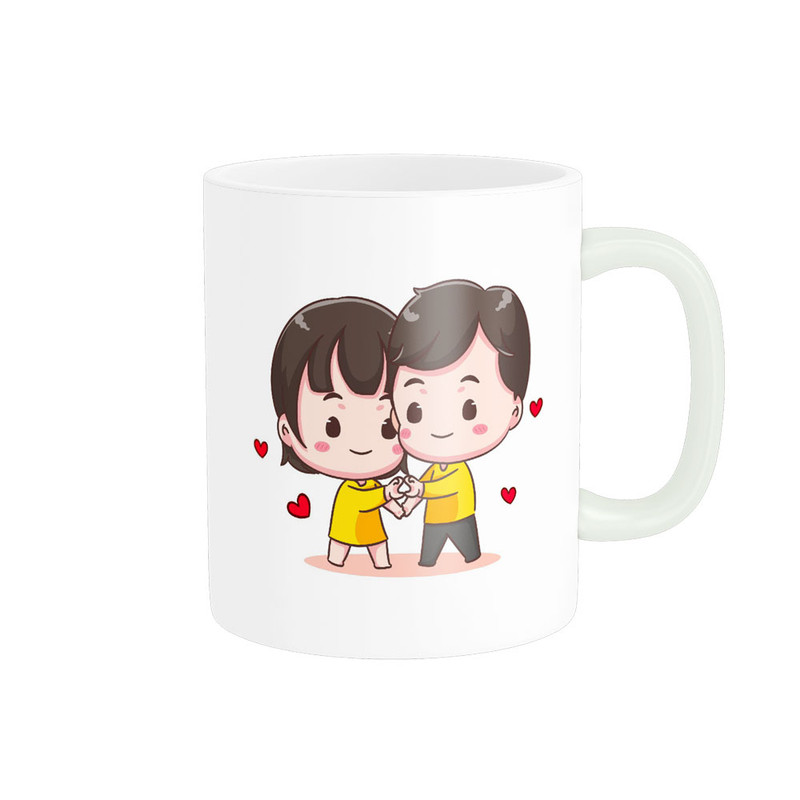 ماگ پادآفرین مدل عشق طرح قلب LOVE کد p6391