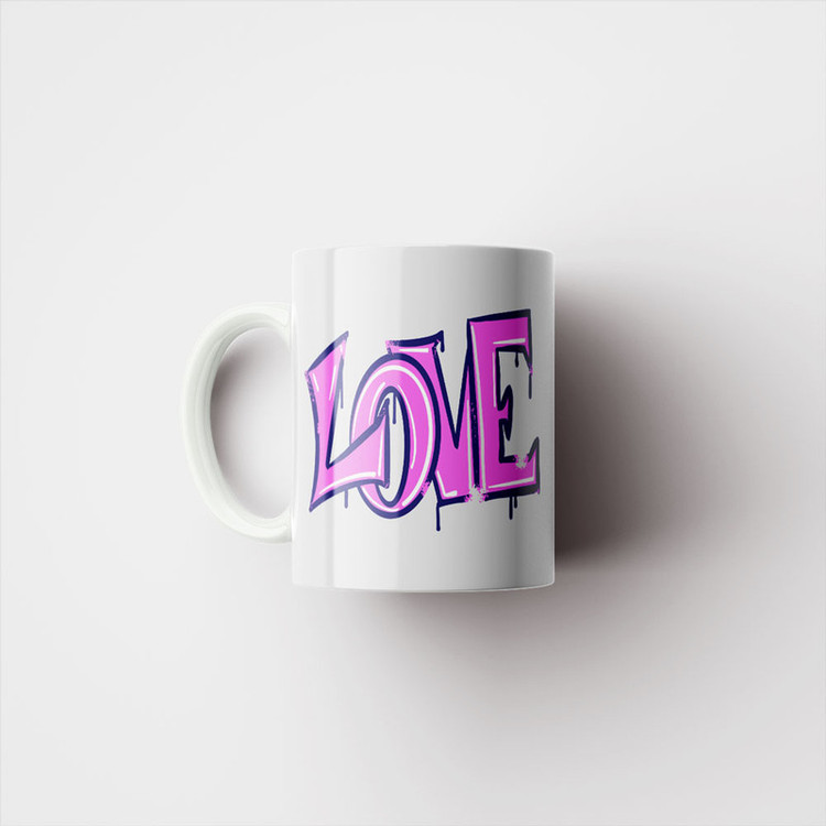 ماگ پادآفرین مدل عشق طرح قلب LOVE کد p6282