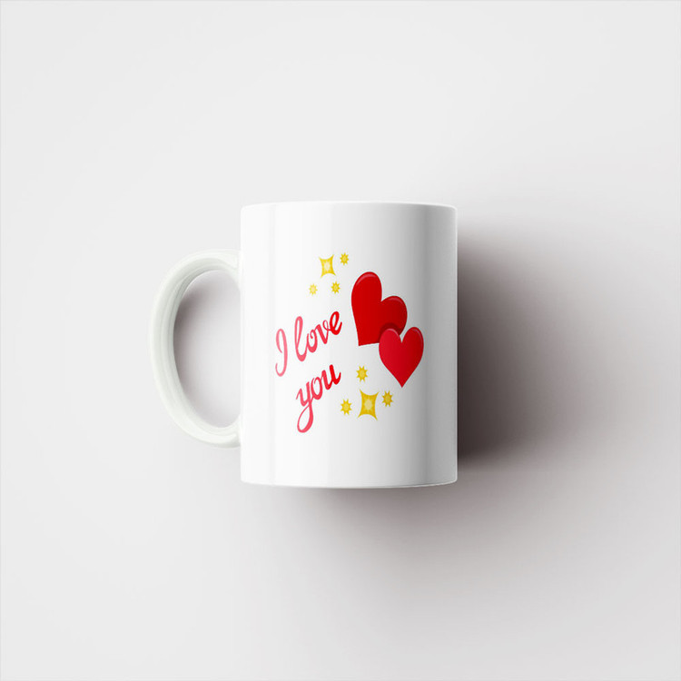 ماگ پادآفرین مدل عشق طرح قلب LOVE کد p6240