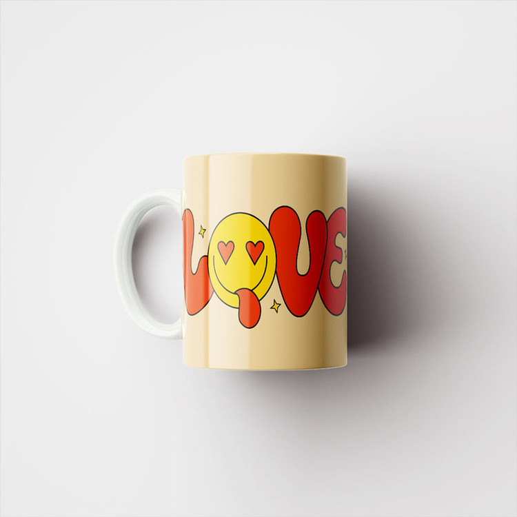 ماگ پادآفرین مدل عشق طرح قلب LOVE کد p6358