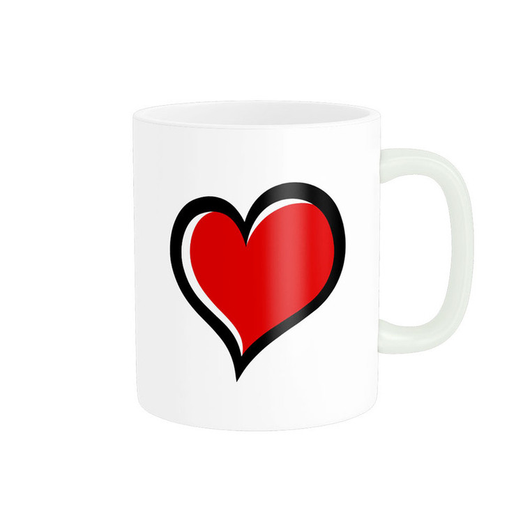 ماگ پادآفرین مدل عشق طرح قلب LOVE کد p6381