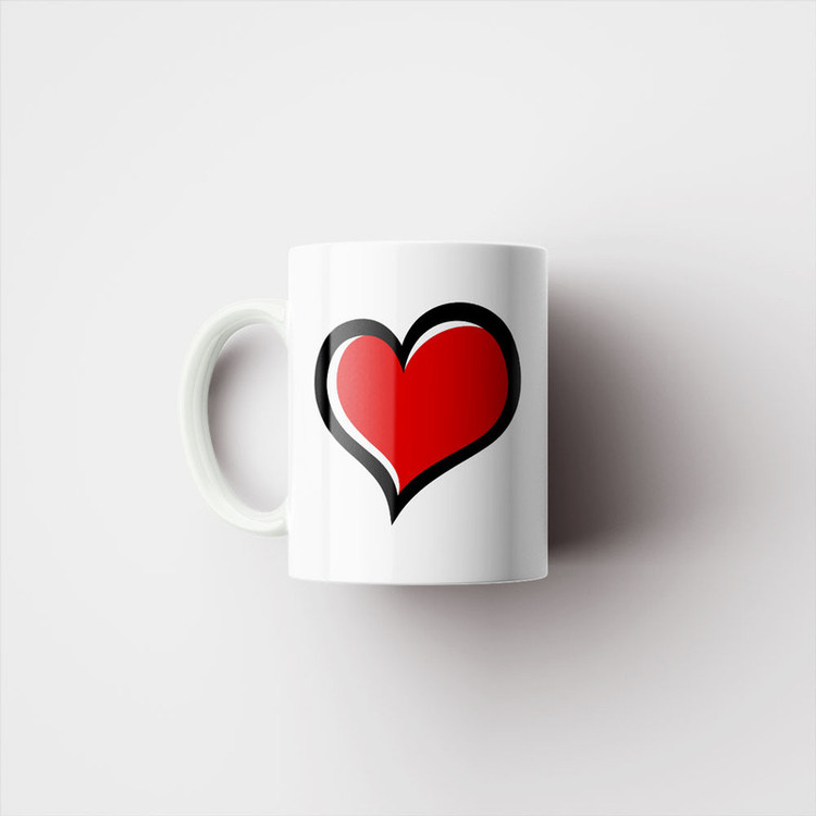 ماگ پادآفرین مدل عشق طرح قلب LOVE کد p6381