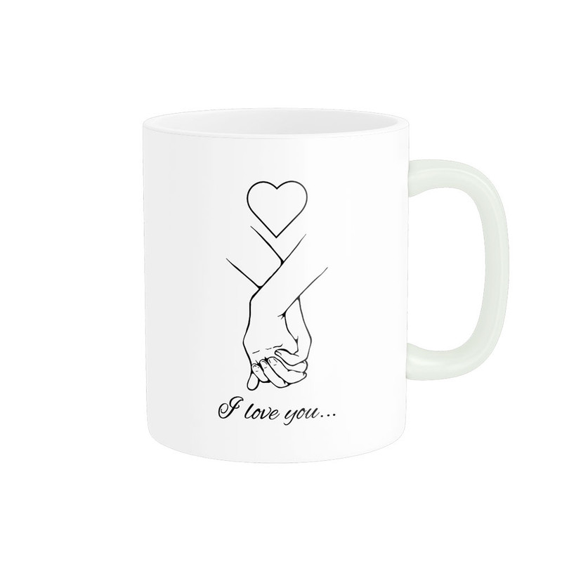 ماگ پادآفرین مدل عشق طرح قلب LOVE کد p6266