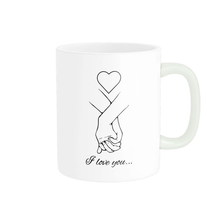 ماگ پادآفرین مدل عشق طرح قلب LOVE کد p6266