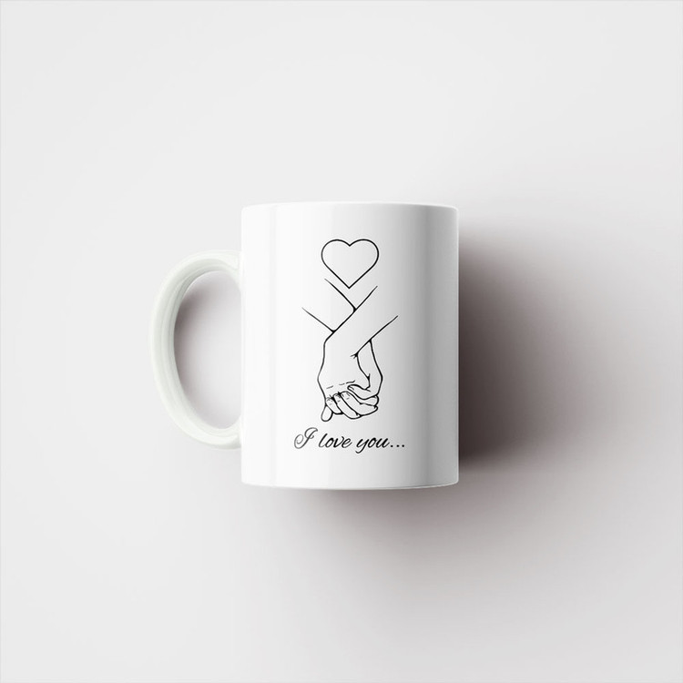 ماگ پادآفرین مدل عشق طرح قلب LOVE کد p6266