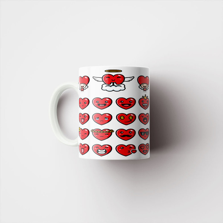 ماگ پادآفرین مدل عشق طرح قلب LOVE کد p6307