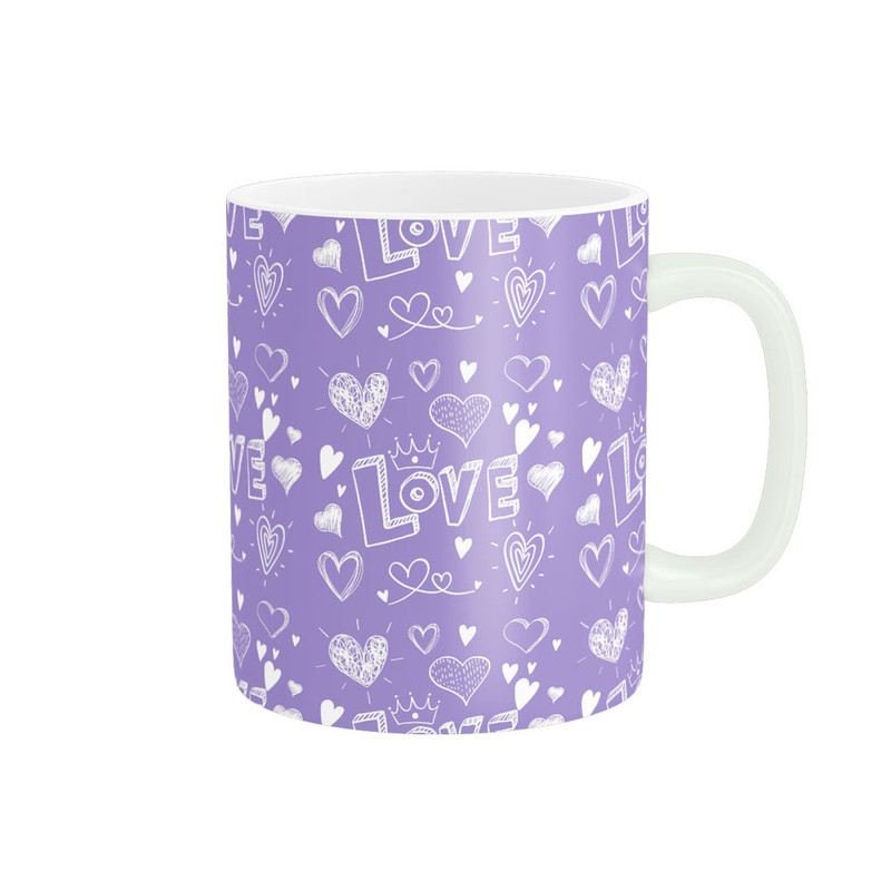 ماگ پادآفرین مدل عشق طرح قلب LOVE کد p6312