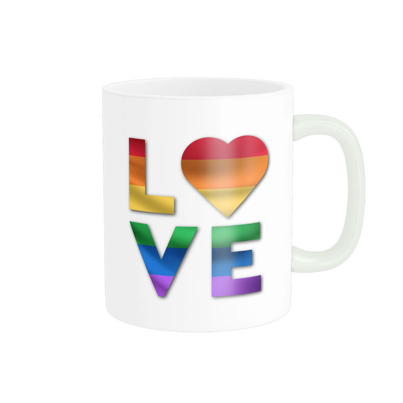 ماگ پادآفرین مدل عشق طرح قلب LOVE کد p6352