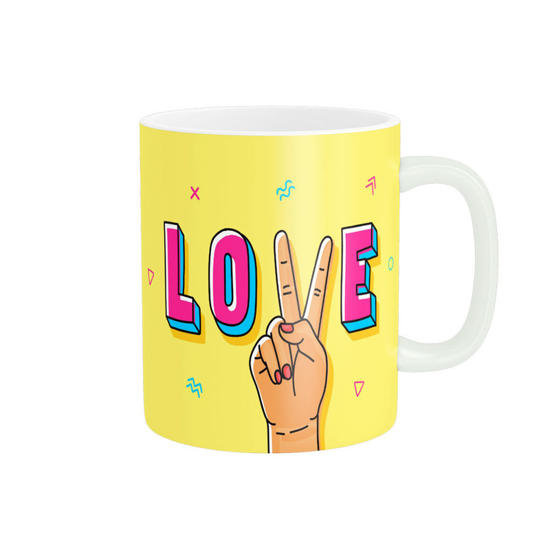 ماگ پادآفرین مدل عشق طرح قلب LOVE کد p6226