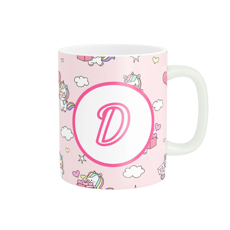 ماگ پاد آفرین مدل اسم شخصی فانتزی طرح اول اسم حرف D کد p11270