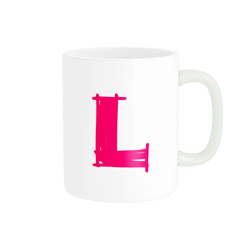 ماگ پادآفرین مدل حرف اول اسم L کد p8482