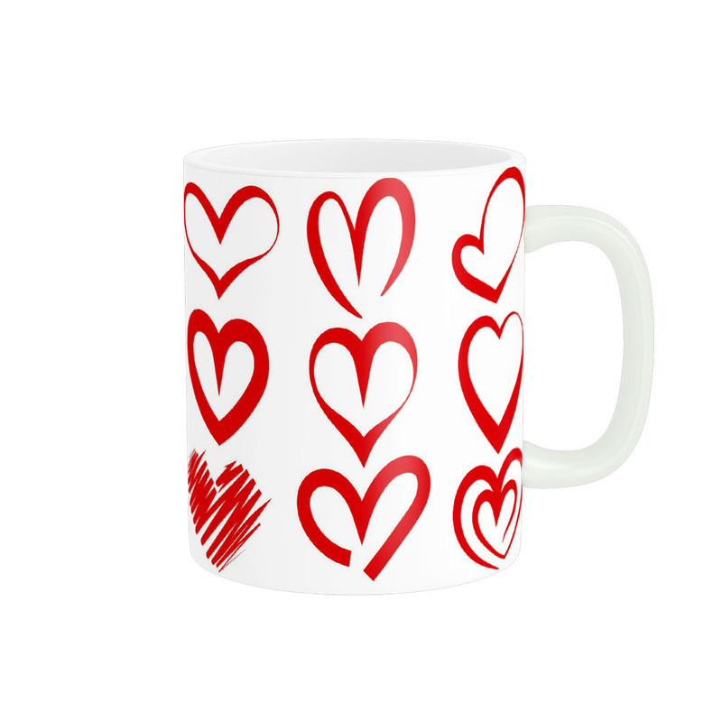 ماگ پادآفرین مدل عشق طرح قلب LOVE کد p6315