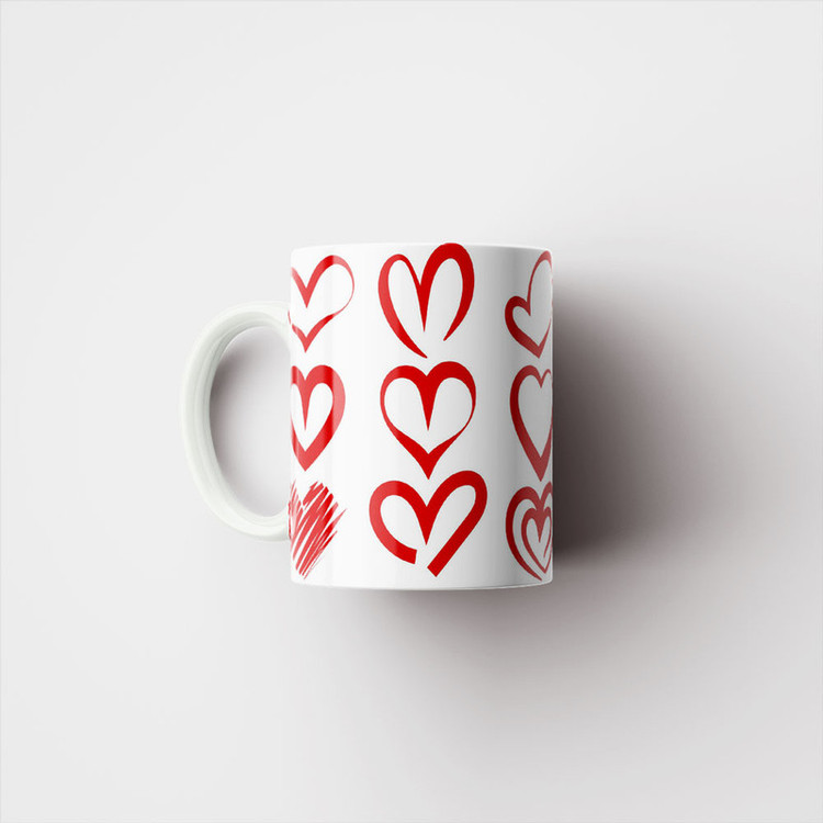 ماگ پادآفرین مدل عشق طرح قلب LOVE کد p6315