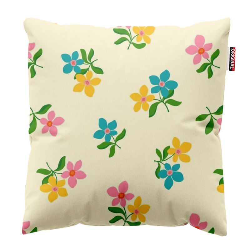 کوسن پاد آفرین طرح گل کد 3700 سایز 30*30 سانتی متر