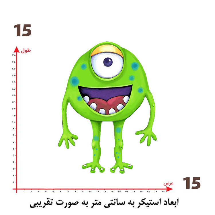 استیکر پارچه و لباس پاد آفرین طرح کارتونی کد 5051