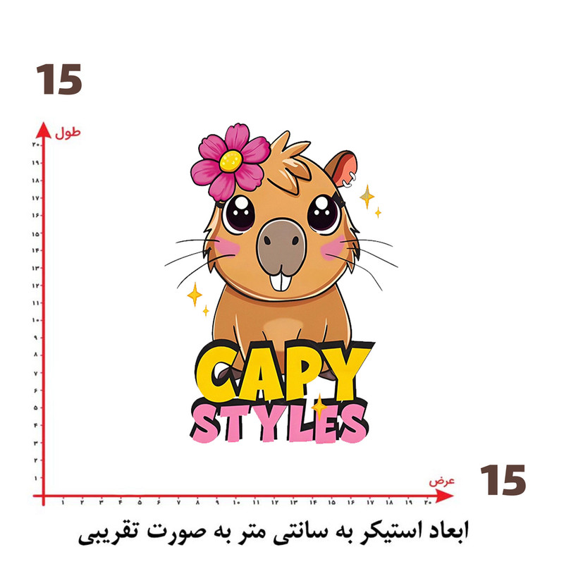 استیکر پارچه و لباس پاد آفرین طرح کارتونی کد 5350