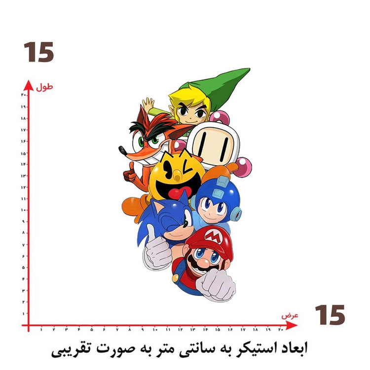 استیکر پارچه و لباس پاد آفرین طرح کارتونی کد 2835