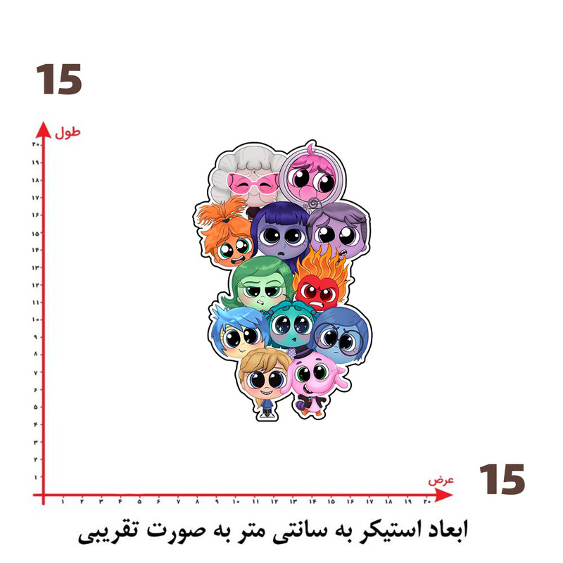 استیکر پارچه و لباس پاد آفرین طرح کارتونی کد 730