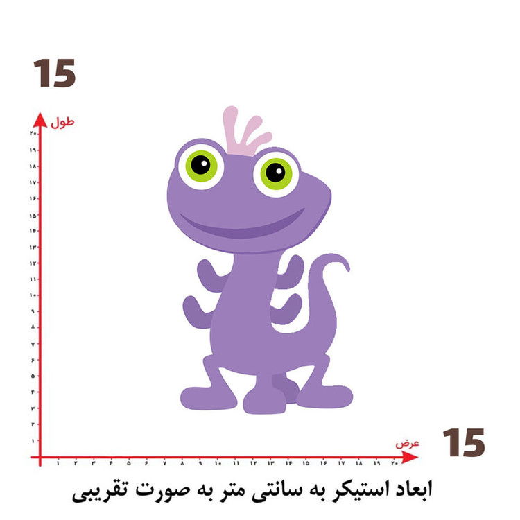 استیکر پارچه و لباس پاد آفرین طرح کارتونی کد 5018