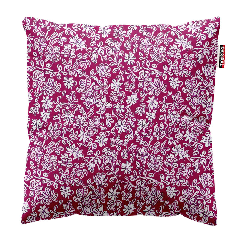 کوسن پاد آفرین طرح گل کد 3911 سایز 30*30 سانتی متر