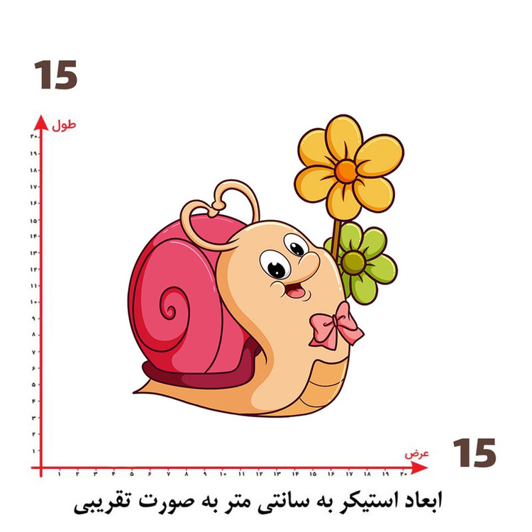 استیکر پارچه و لباس پاد آفرین طرح کارتونی کد 5335