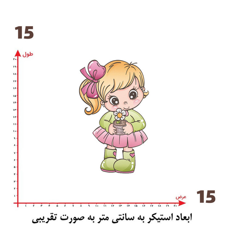 استیکر پارچه و لباس پاد آفرین طرح کارتونی کد 5357