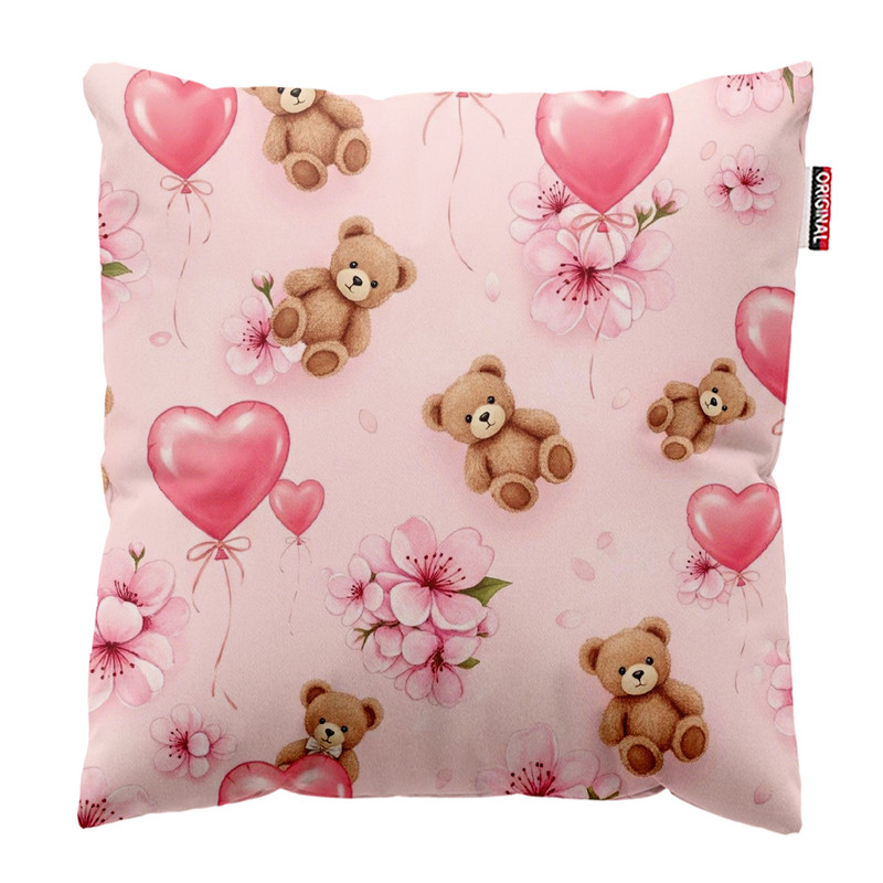 کوسن پاد آفرین طرح کارتونی بچگانه خرسی کد 5073سایز 40*40 سانتی متر
