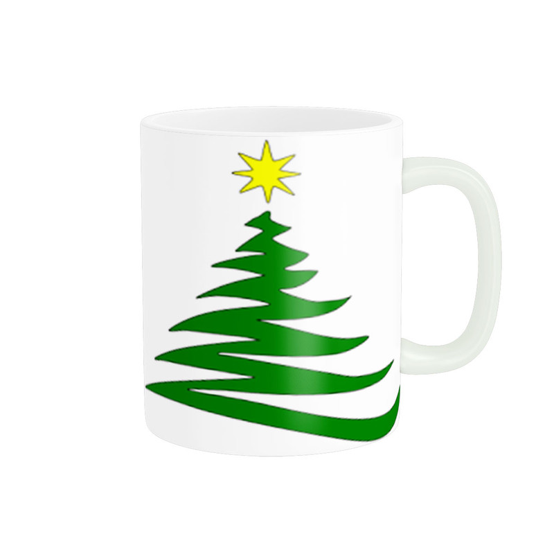 ماگ پادآفرین طرح درخت کریسمس کد 0126