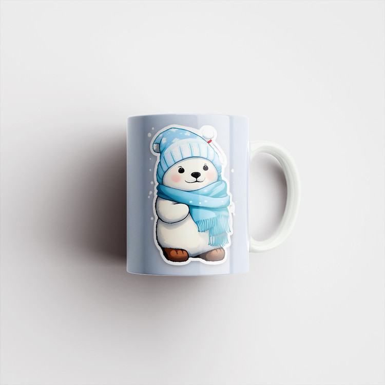 ماگ پادآفرین مدل خرس سرمایی کد 1663