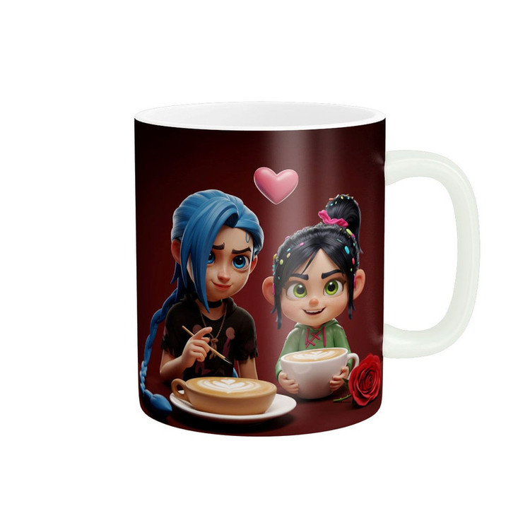 ماگ پاد آفرین طرح وانیلوپه و جینکس کد 2079