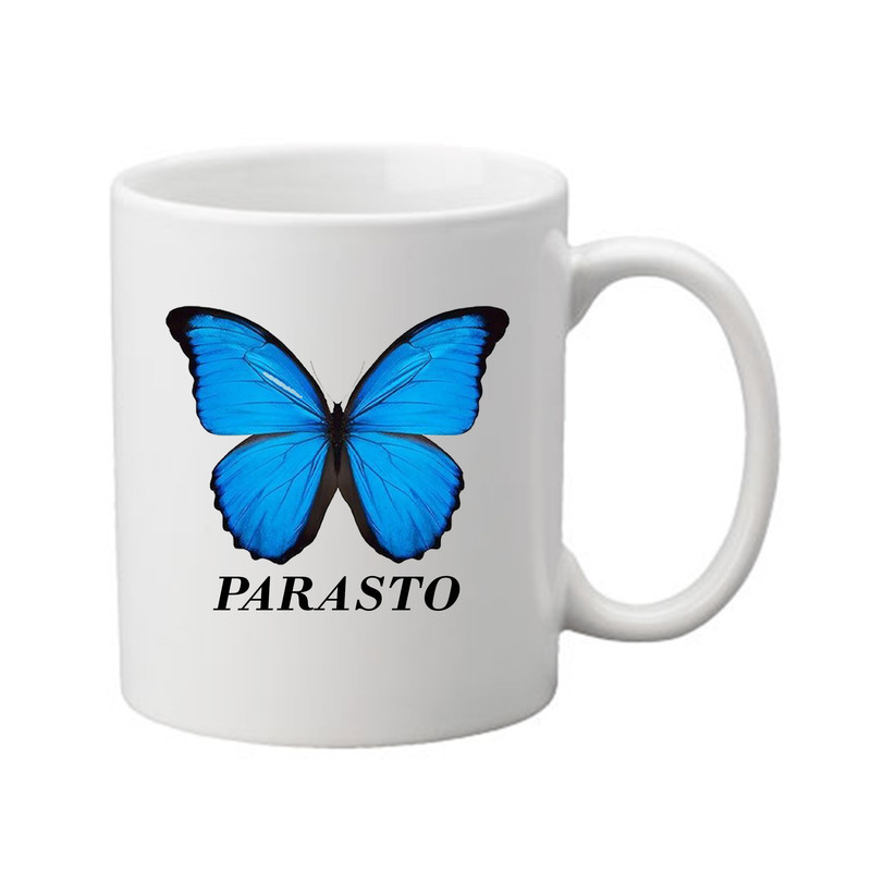 ماگ پاد آفرین مدل اسم پرستو طرح پروانه کد 203