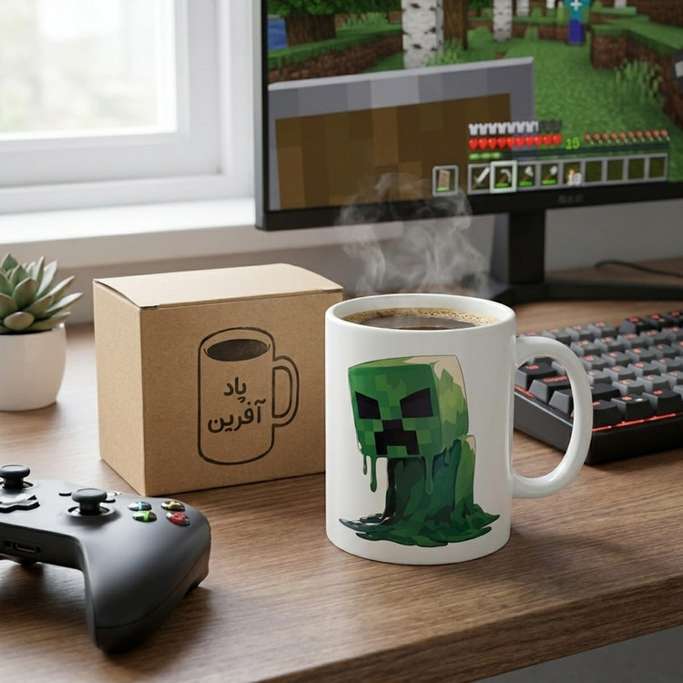 ماگ پاد آفرین طرح گیمینگ مدل ماینکرافت Minecraft کد 846