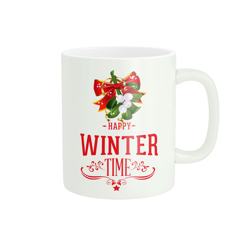 ماگ پادآفرین مدل زمستان طرح Winter Time کد PM816