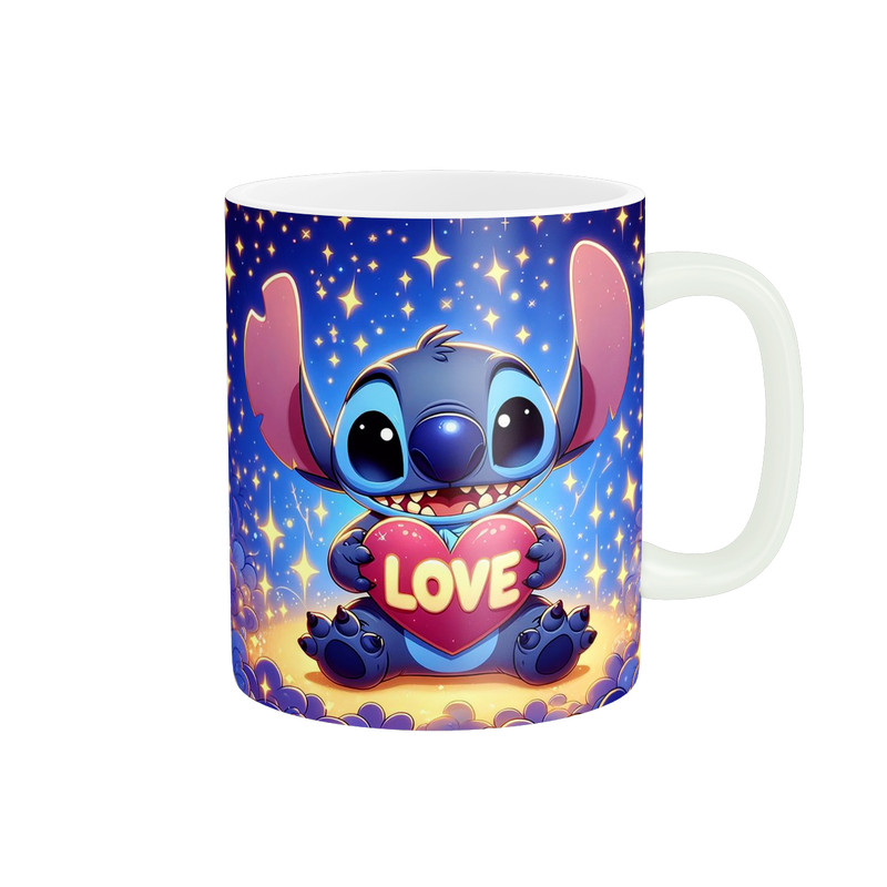 ماگ پادآفرین مدل کارتون استیچ و لیلو Stitch کد PM3711