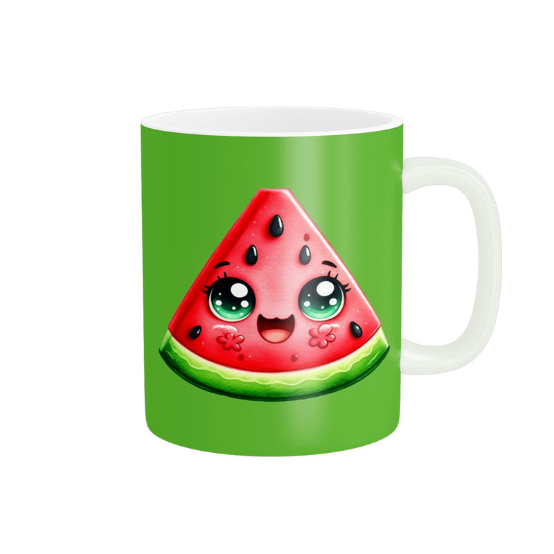 ماگ پادآفرین مدل یلدایی شب یلدا شب چله طرح انار و هندوانه کد p2615