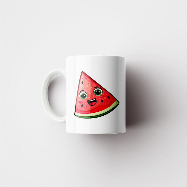 ماگ پادآفرین مدل یلدایی شب یلدا شب چله طرح انار و هندوانه کد p2612