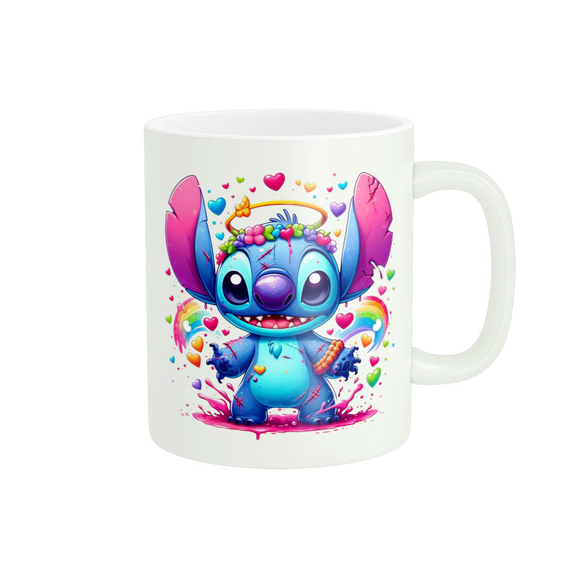 ماگ پادآفرین مدل کارتون استیچ و لیلو Stitch کد PM3895