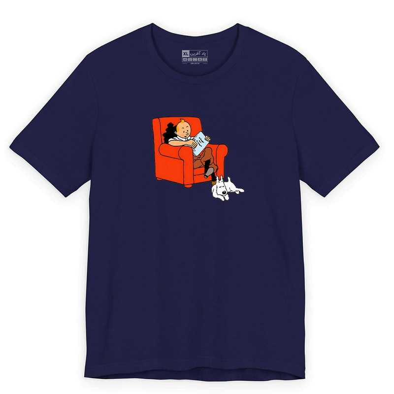 تی‌شرت آستین کوتاه یقه گرد مردانه پاد آفرین مدل تن تن PS844