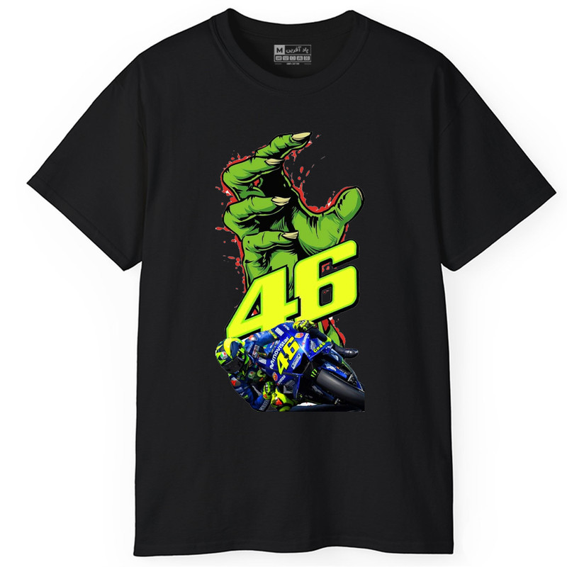 تی‌ شرت آستین کوتاه یقه گرد مردانه پاد آفرین مدل موتورسیکلت کد 959
