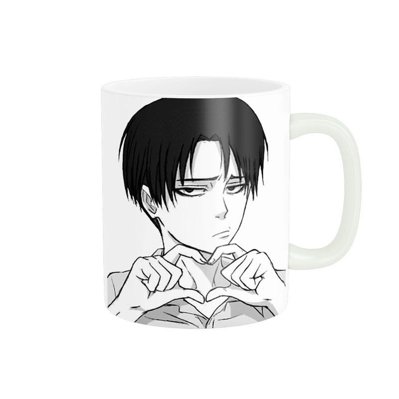 ماگ پادآفرین طرح انیمه اتک ان تایتان - نبرد تایتان ها - کاپتان لیوای Attack on Titan کد 0850